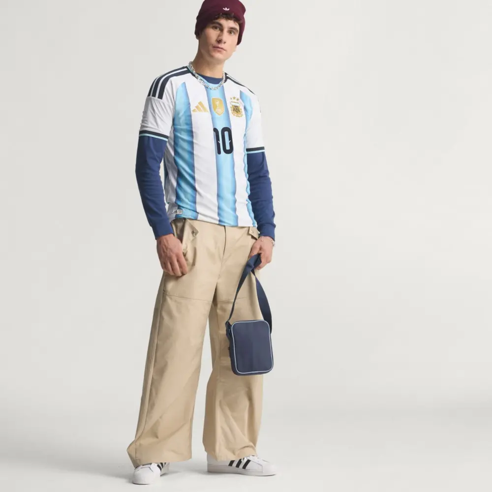Alternative view of Áo Adidas Argentina 26 Home Messi Authentic Jersey KH3934