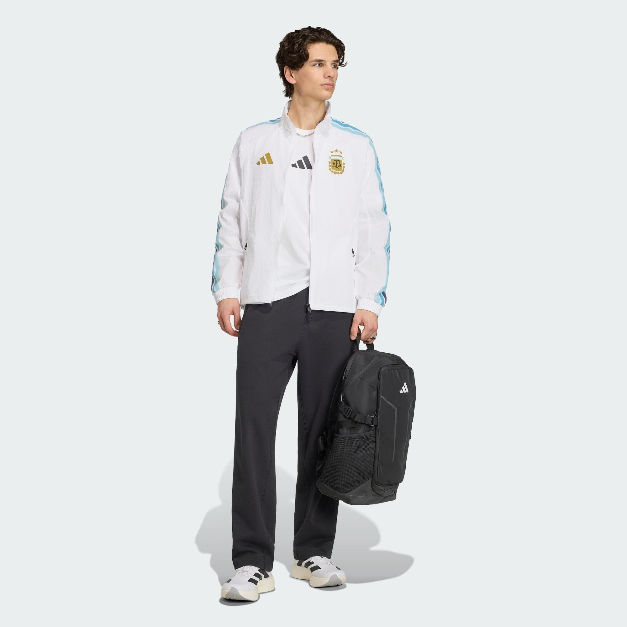 Áo Adidas Argentina National Team Anthem Home Jacket JZ6285 - Ảnh 3