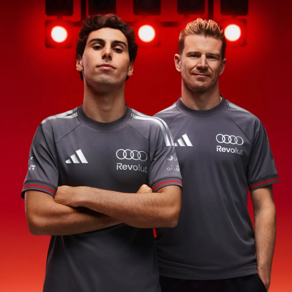 Áo Adidas Authentic Audi Revolut F1 Team Driver Jersey 'Grey' KE9091 - Ảnh 4