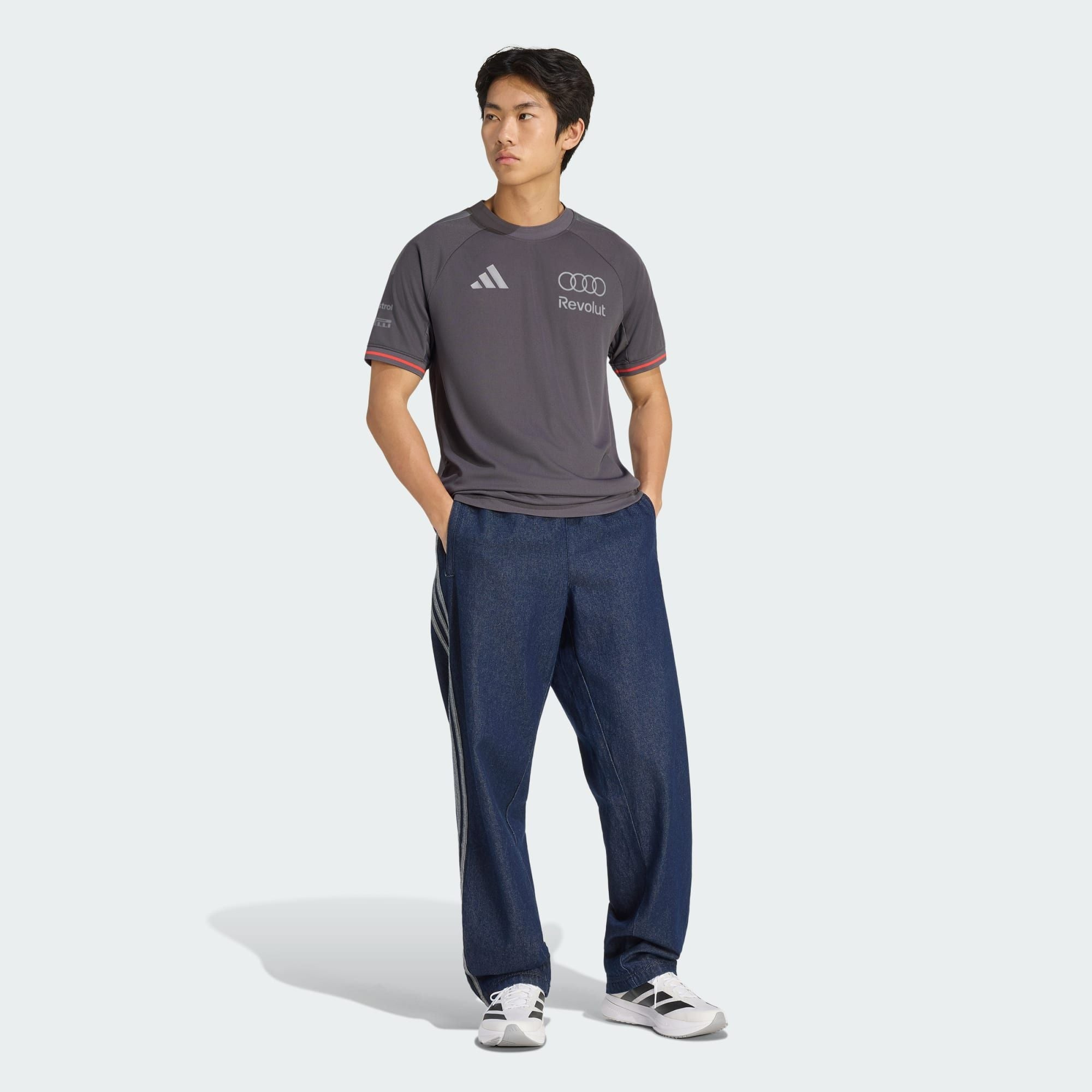 Alternative view of Áo Adidas Authentic Audi Revolut F1 Team Driver Jersey 'Grey' KE9091