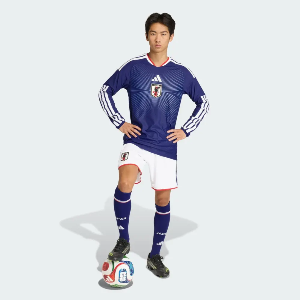 Alternative view of Áo Adidas Japan 26 Home Authentic Jersey Long Sleeve JZ9681