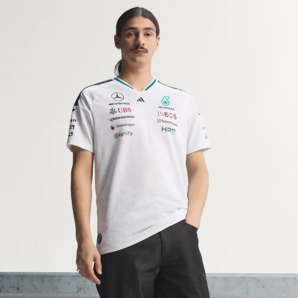 Áo Adidas Mercedes AMG Petronas Authentic Formula 1 'White' KE5324 - Ảnh 5