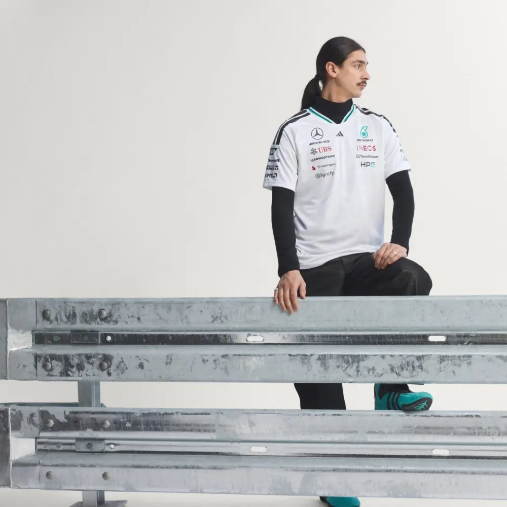 Áo Adidas Mercedes AMG Petronas Authentic Formula 1 'White' KE5324 - Ảnh 3