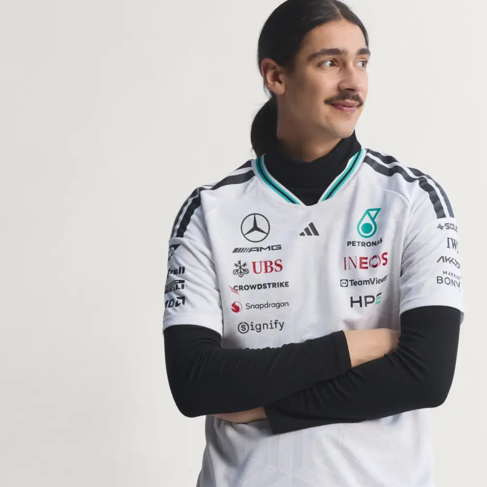 Áo Adidas Mercedes AMG Petronas Authentic Formula 1 'White' KE5324 - Ảnh 2
