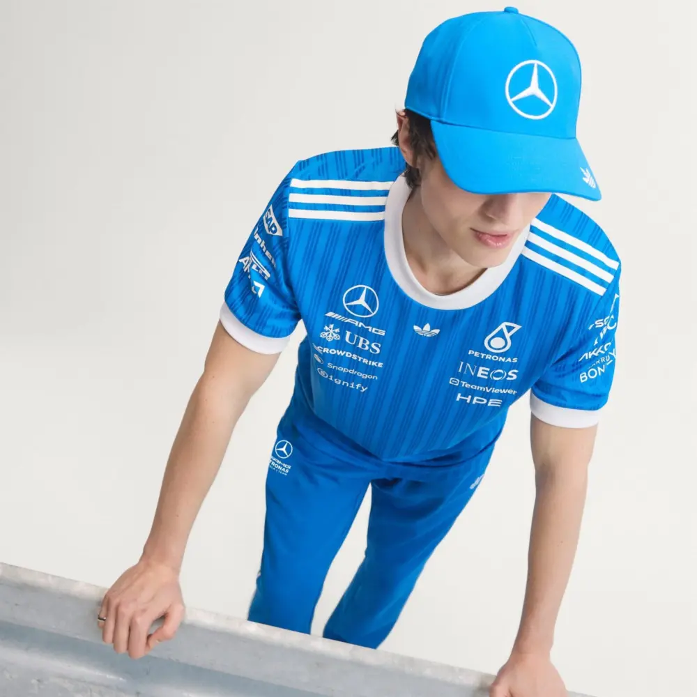 Áo Adidas Mercedes AMG Petronas F1 Authentic Jersey 'Blue' KT5127 - Ảnh 4