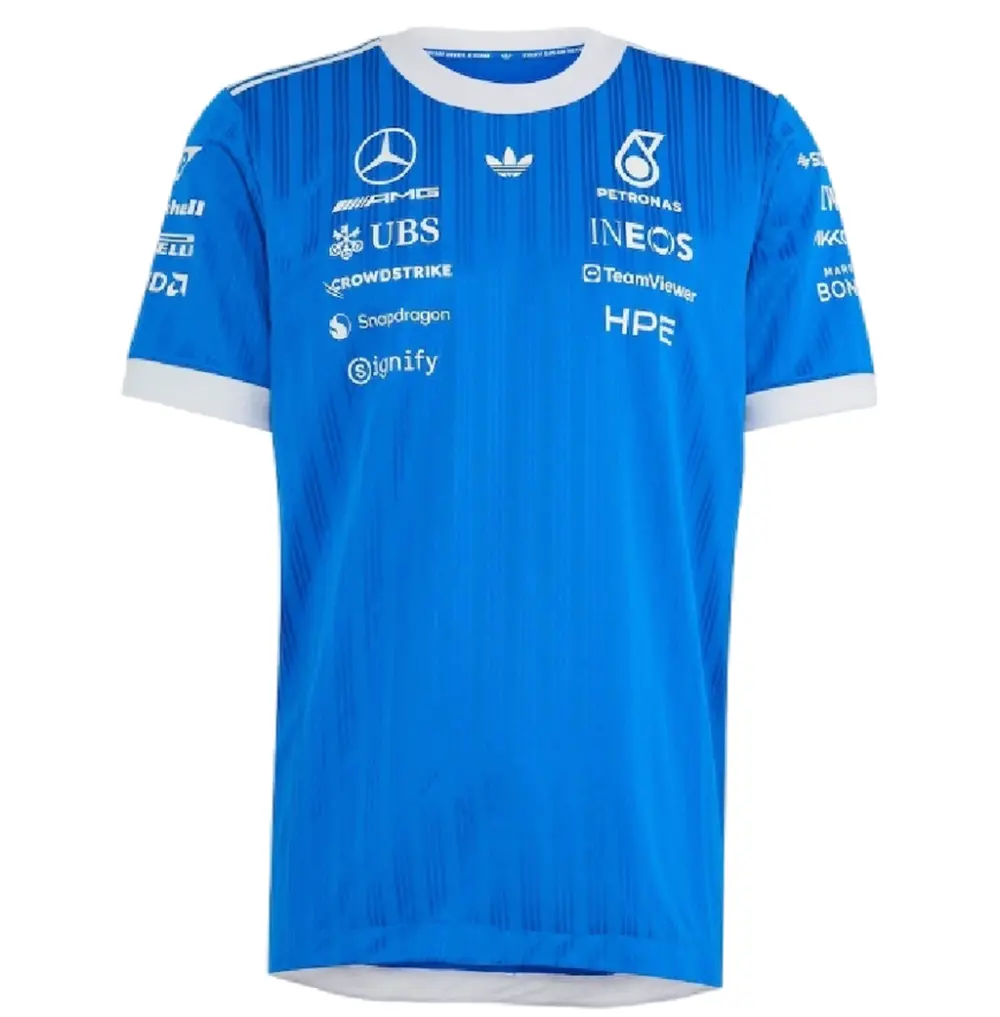 Áo Adidas Mercedes AMG Petronas F1 Authentic Jersey 'Blue' KT5127