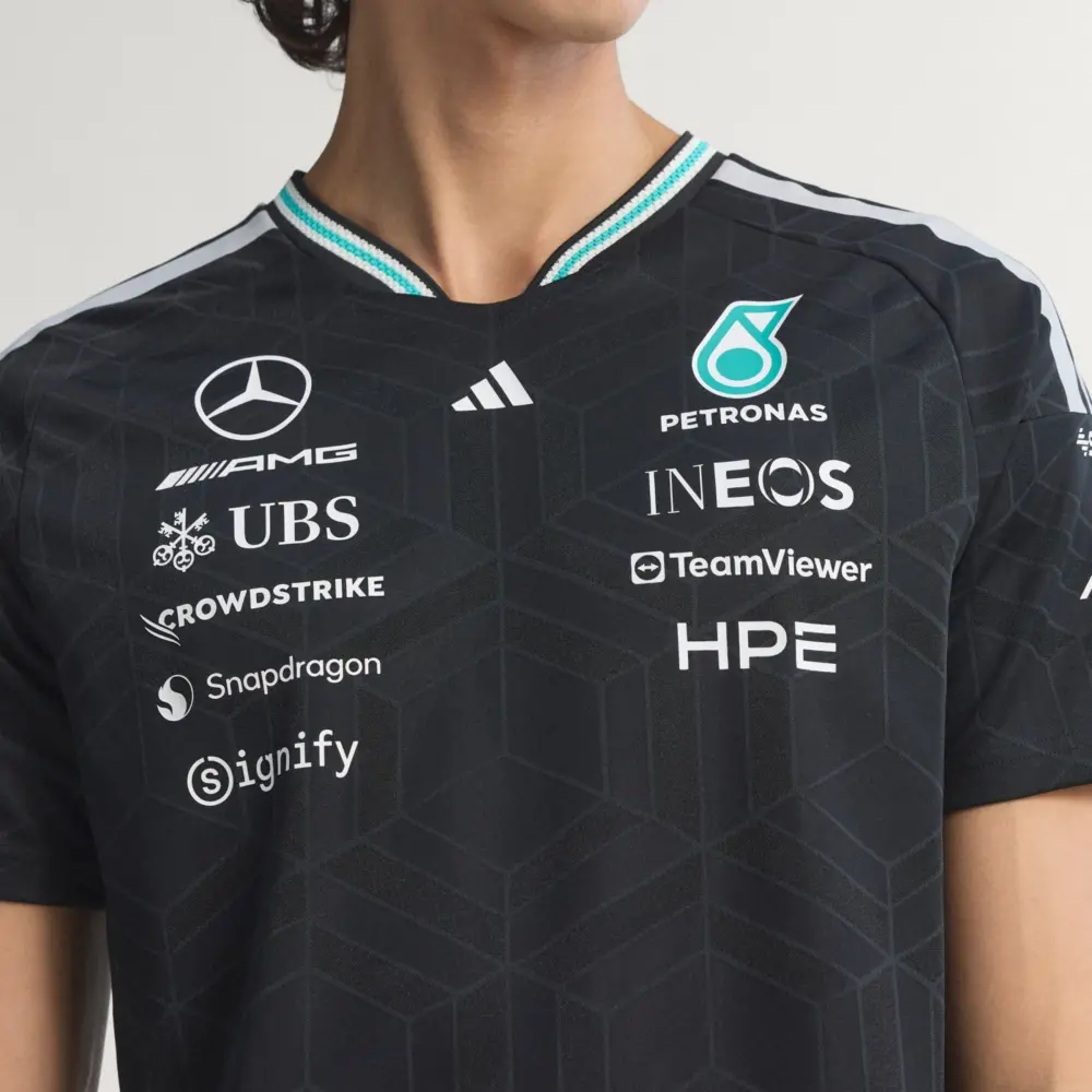 Áo Adidas Mercedes AMG Petronas Formula 1 Authentic 'Black' KE5325 - Ảnh 3