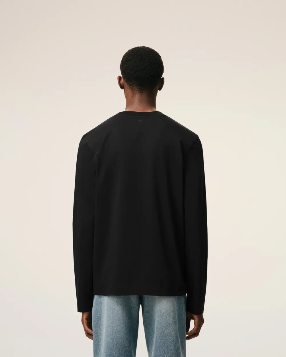 Áo Ami De Coeur Longlseeves T-Shirt 'Black' BFUTS235-724-001 - Ảnh 4