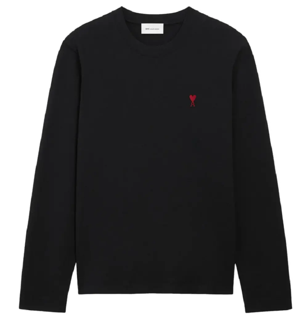 Áo Ami De Coeur Longlseeves T-Shirt 'Black' BFUTS235-724-001