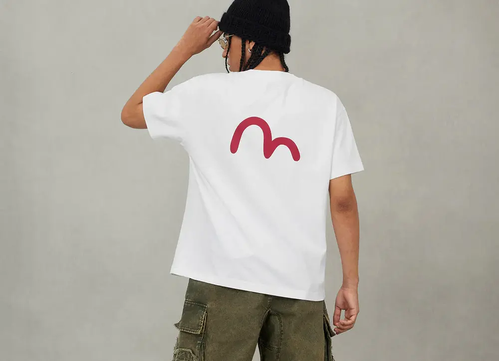 Áo Evisu Archives Print Relax Fit T-shirt 'White' 2EAEJM5TS6023RXCT - Ảnh 3