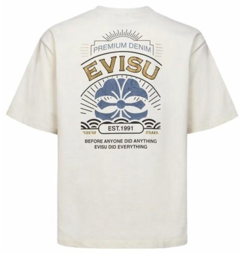 Áo Evisu Print T-shirt 'White' 2ESHTM4TS7079RXCT