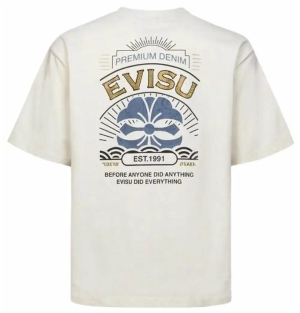 Áo Evisu Print T-shirt 'White' 2ESHTM4TS7079RXCT