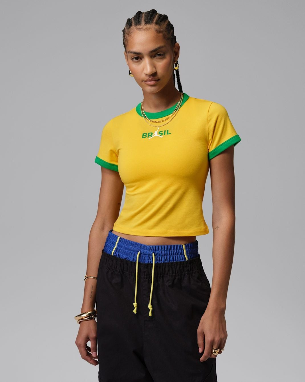 Alternative view of Áo Nike Jordan Graphic Brazil Crew-Neck Top IF3926-741