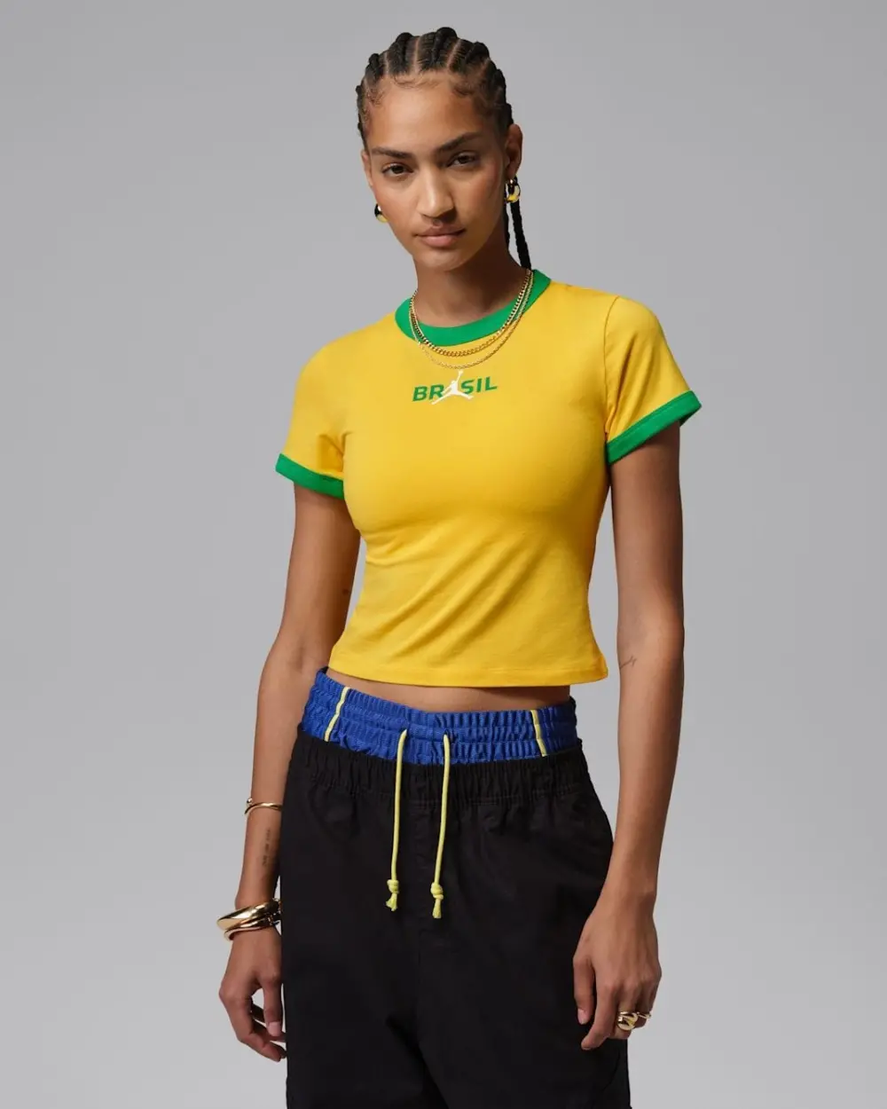 Alternative view of Áo Nike Jordan Graphic Brazil Crew-Neck Top IF3926-741
