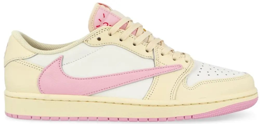 Giày Nike Air Jordan 1 Low x Travis Scott 'Muslin Shy Pink' IQ7604-100