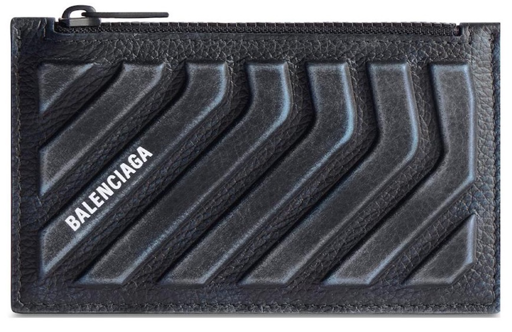 Ví Balenciaga Car Grained Calfskin Card Holder 'Black' 6637142AAD61091