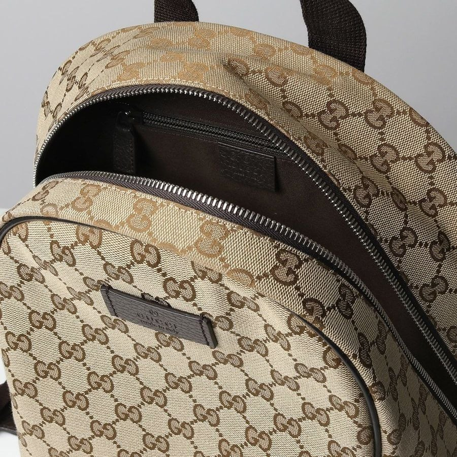 Alternative view of Balo Gucci GG Supreme Logo Backpack 'Beige' 449906 KY9NN 9873