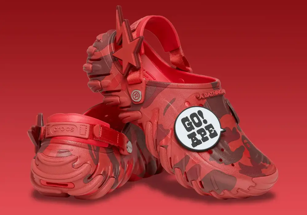 Alternative view of Dép Crocs Echo RO Clog x 'Bape Flame' 213140-8C1