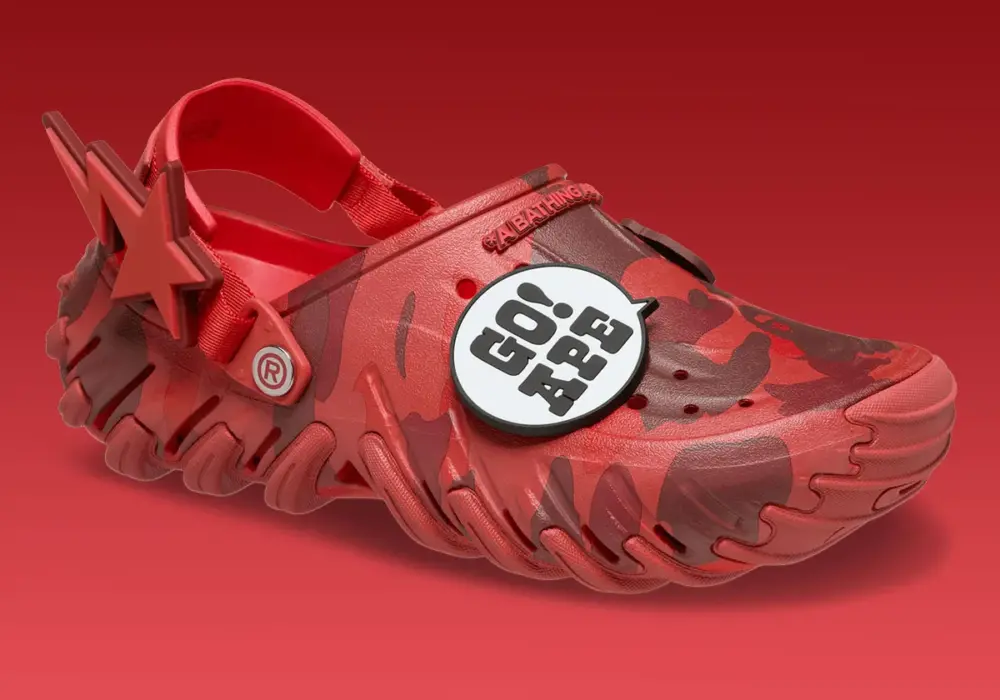 Dép Crocs Echo RO Clog x 'Bape Flame' 213140-8C1 - Ảnh 3