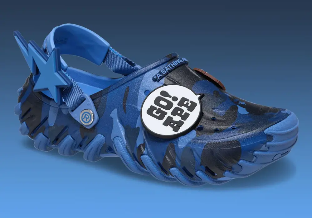 Alternative view of Dép Crocs Echo RO Clog x Bape 'Powder Blue' 213140-4SN