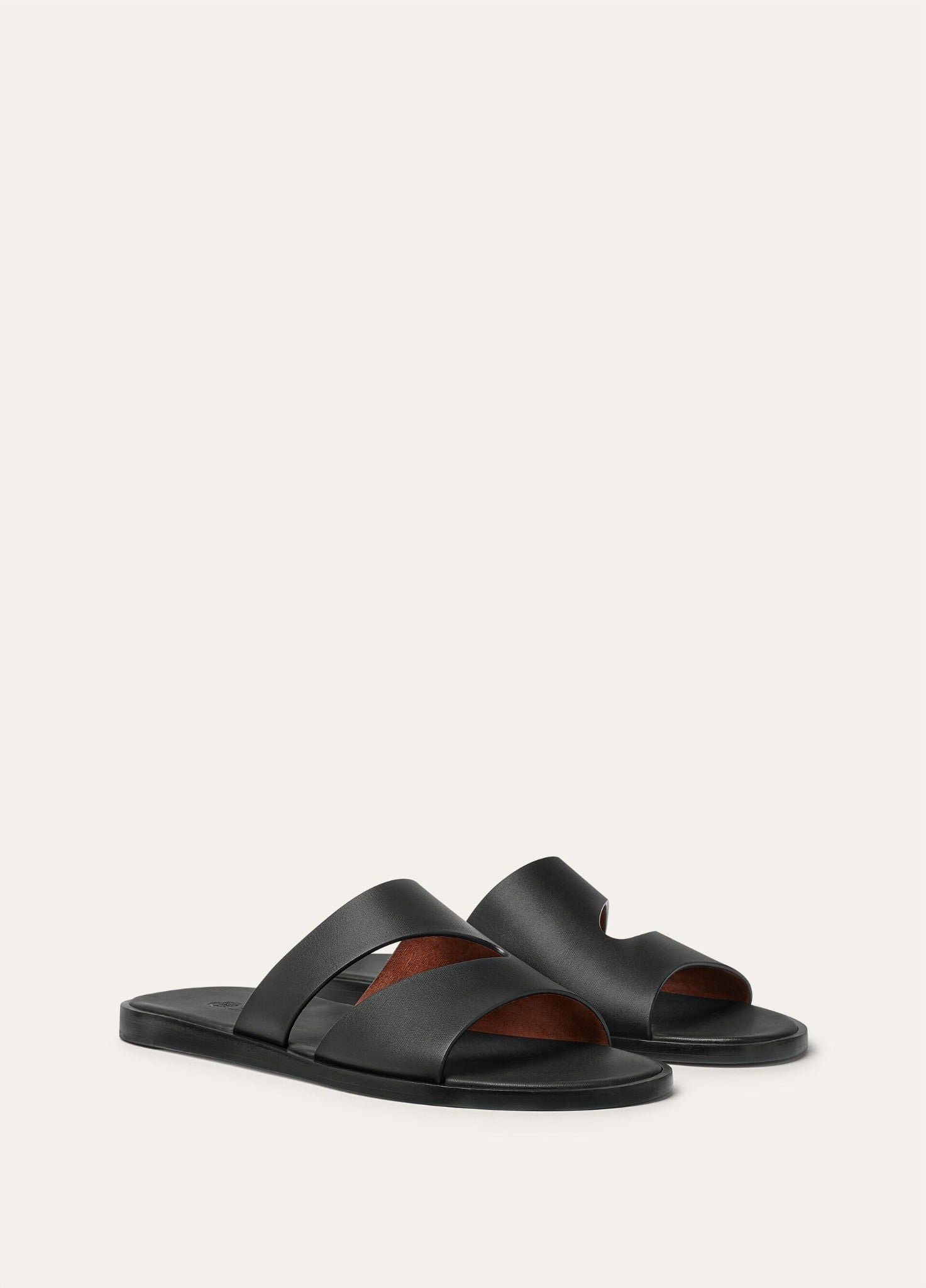 Dép Loro Piana Pilat Plain Walk Sandal 'Black' FAP1185-8000 - Ảnh 3