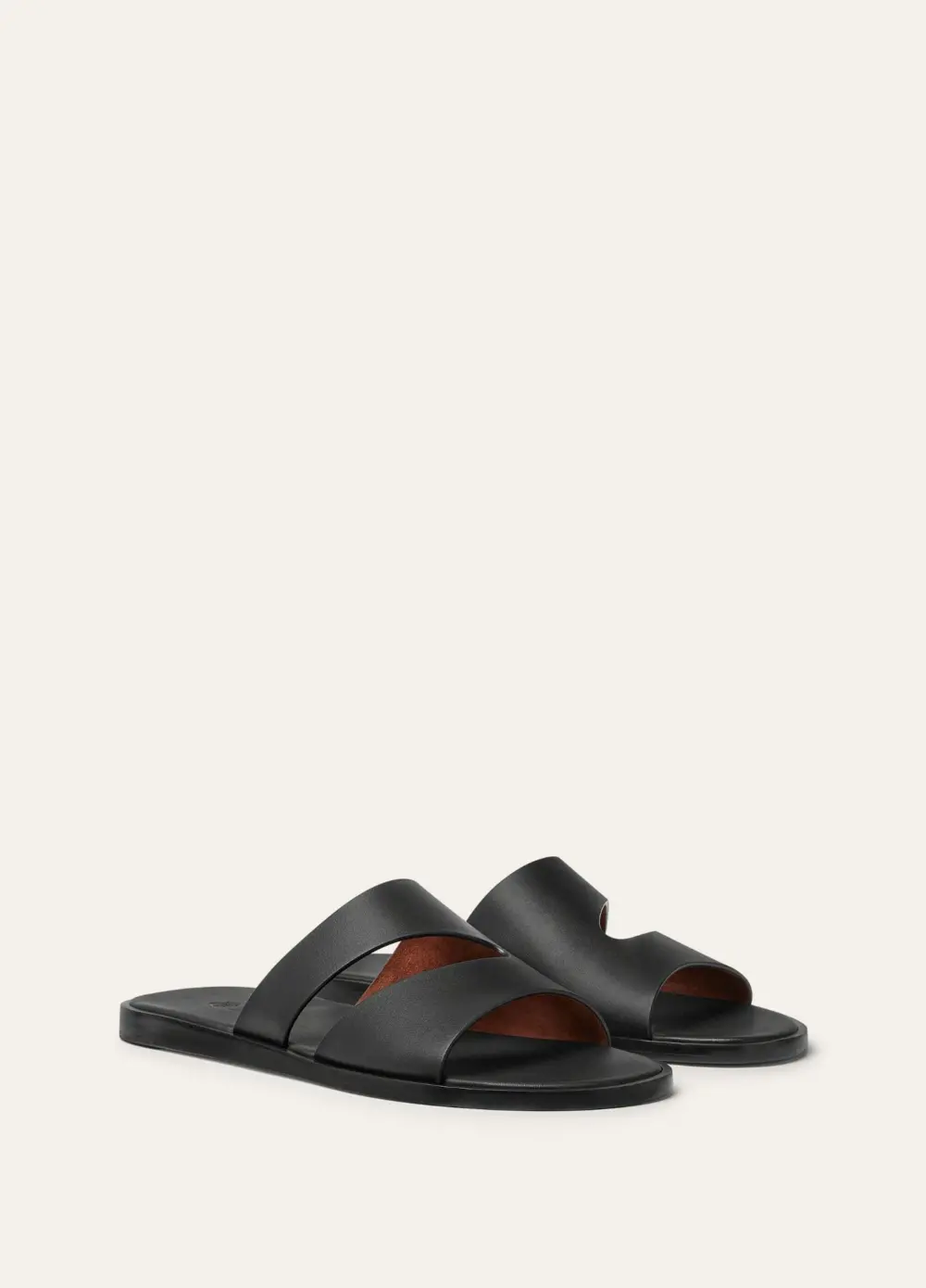 Dép Loro Piana Pilat Plain Walk Sandal 'Black' FAP1185-8000 - Ảnh 3