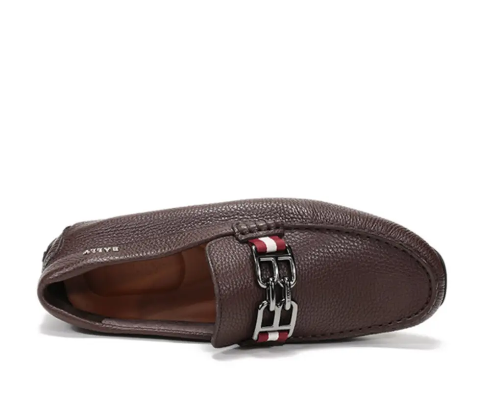 Giày Bally Parsa Loafers 'Brown' 6234453 - Ảnh 4