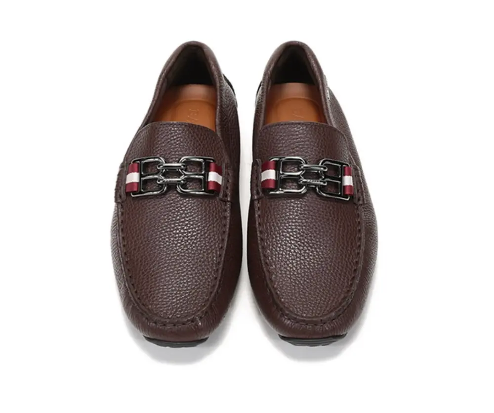 Giày Bally Parsa Loafers 'Brown' 6234453 - Ảnh 3