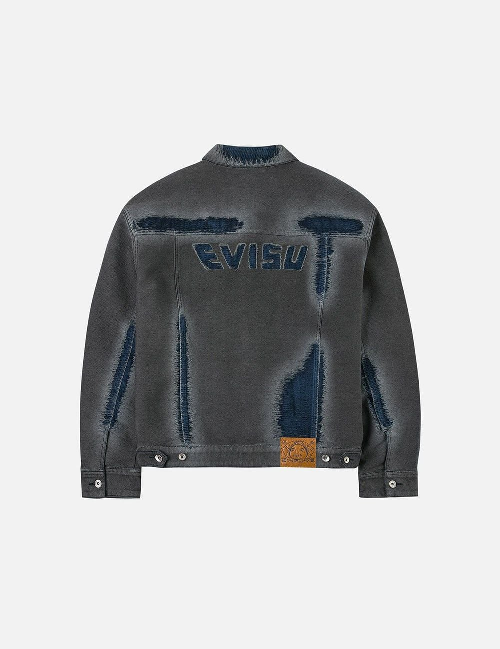 Alternative view of Áo Evisu Distressed Seagull Denim Jacket 'Indigo' 2EAHTM5DJ1018RXDQ