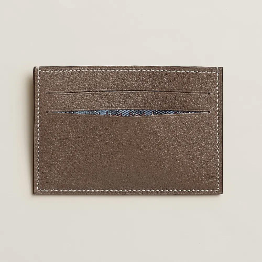 Alternative view of Ví Hermes Citizen Twill Card Holder 'Étoupe' H084439CAAD