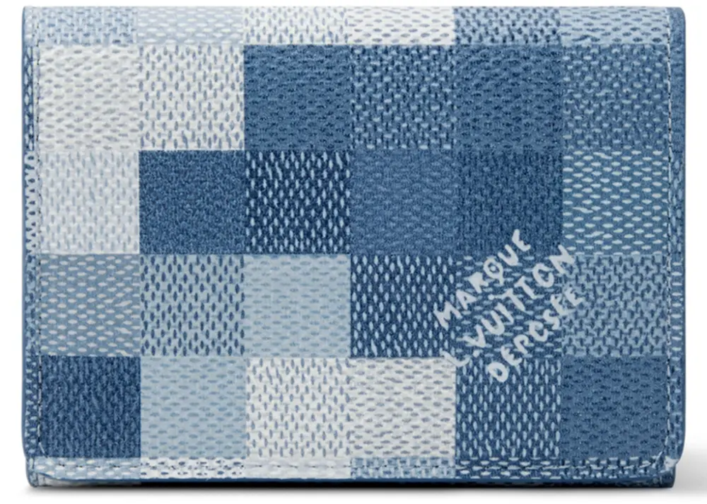 Ví Louis Vuitton Enveloppe Carte de Visite 'Blue' M2A103