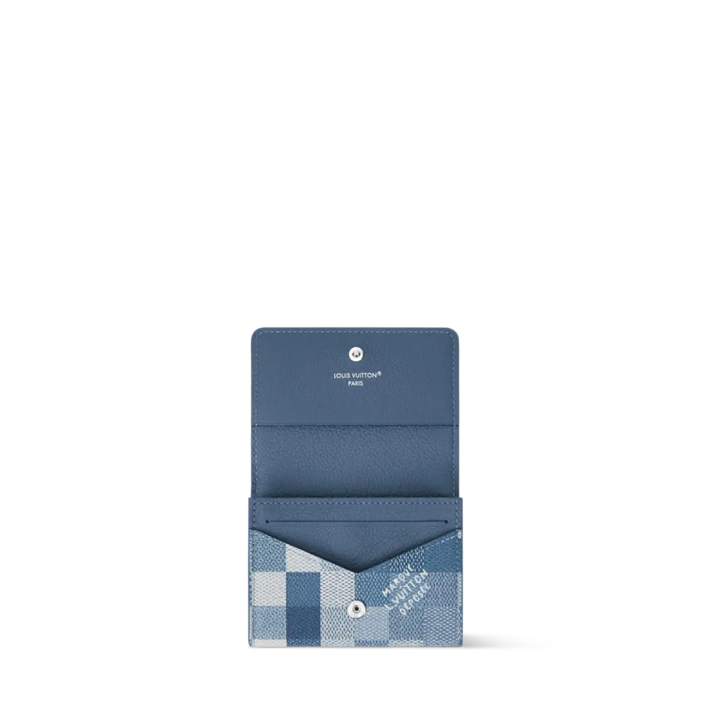 Ví Louis Vuitton Enveloppe Carte de Visite 'Blue' M2A103 - Ảnh 3