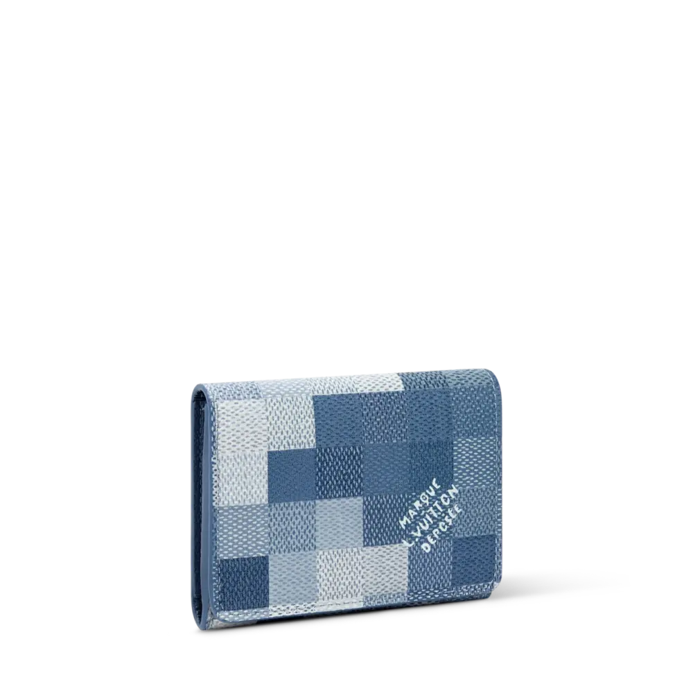 Ví Louis Vuitton Enveloppe Carte de Visite 'Blue' M2A103 - Ảnh 2