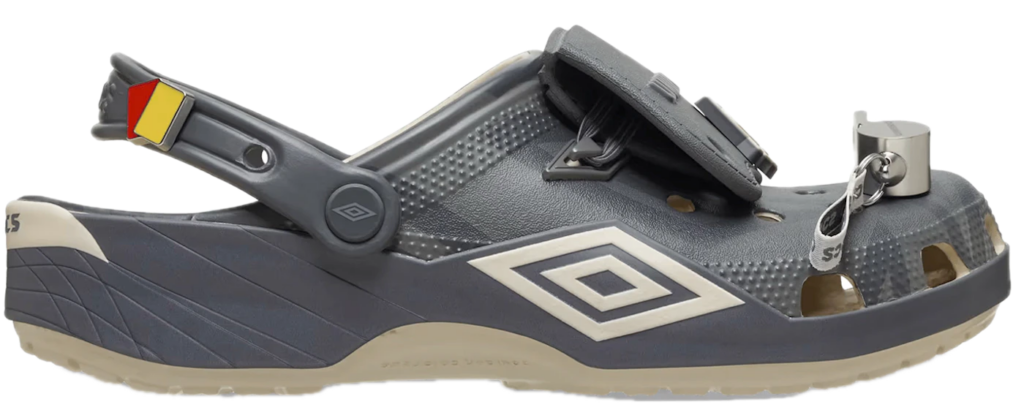 Dép Crocs Classic Clog ‘Umbro Bone Slate Grey’ 213397