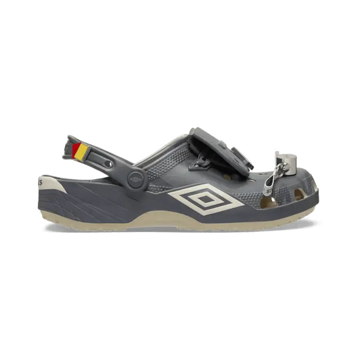 Dép Crocs Classic Clog ‘Umbro Bone Slate Grey’ 213397 - Ảnh 3