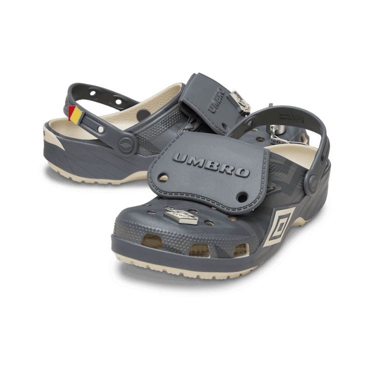 Alternative view of Dép Crocs Classic Clog ‘Umbro Bone Slate Grey’ 213397