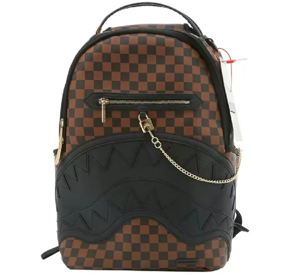 Balo Sprayground DLX Shark 'Brown Black' W0825727