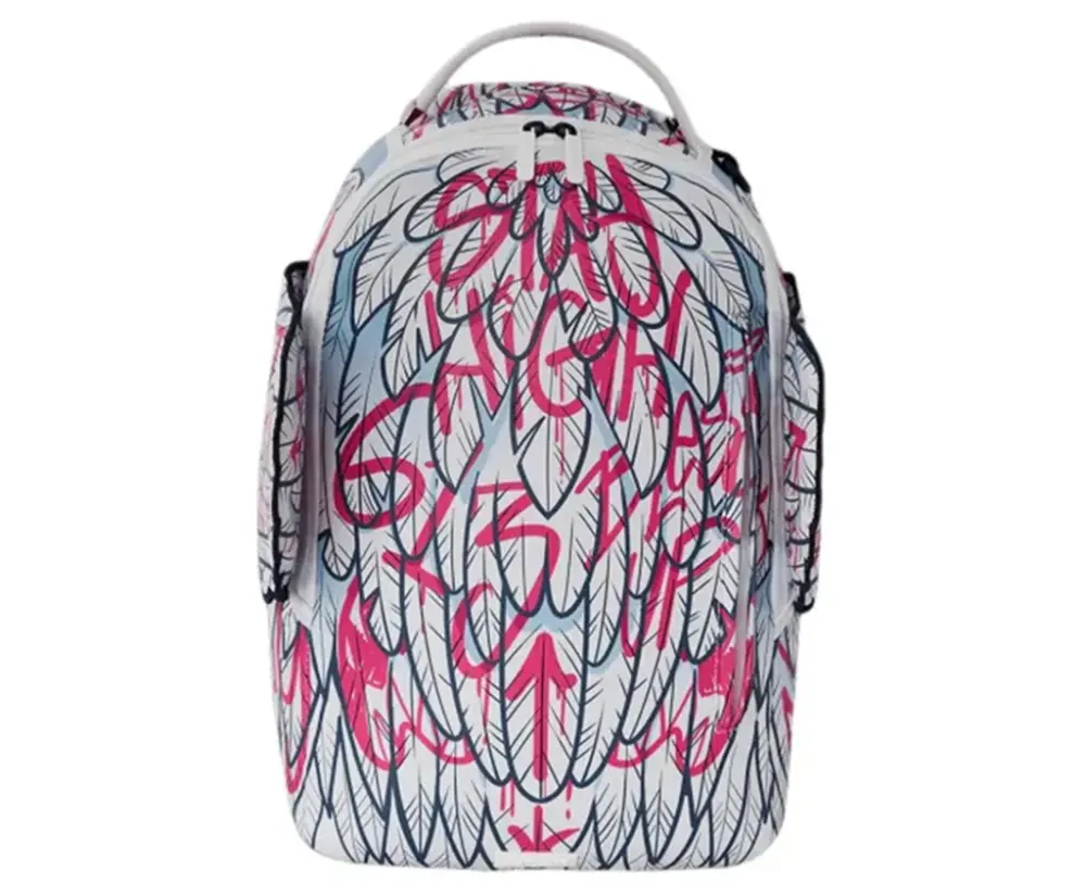 Balo SPRAYGROUND Artificial Leather 'White & Red' SD-B6216