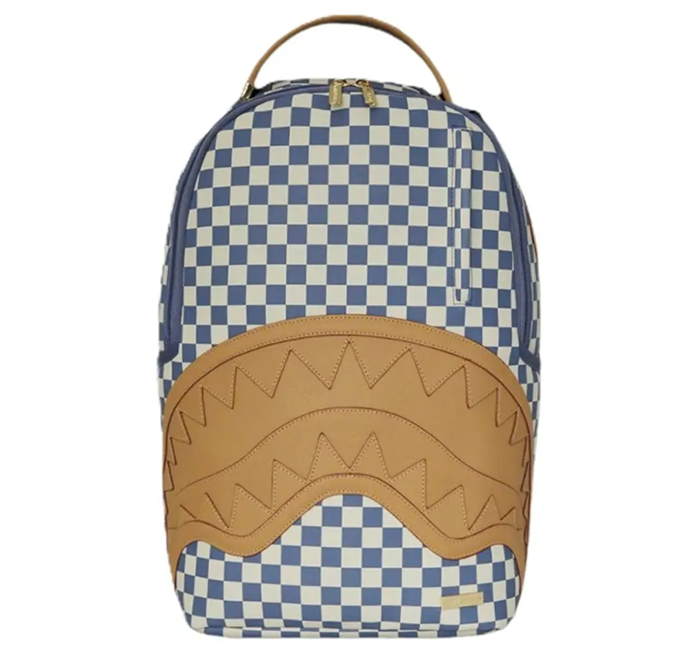 Balo Sprayground Zipper Fabric ‘Blue White’ 910B6720NSZ