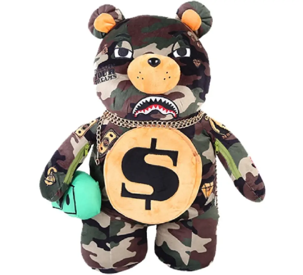Balo Sprayground Money Bear Doll 'Camo' W0637001