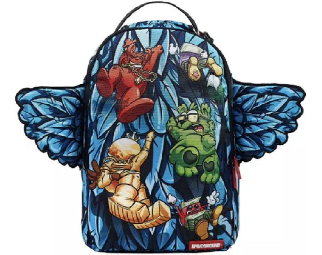 Balo Sprayground Wall Street Shark White Blue W0635802