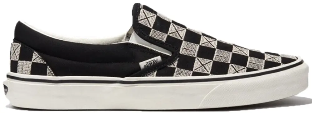 Giày Vans Stitch Checkerboard Slip-on ‘Black’ VN000BVZCJJ