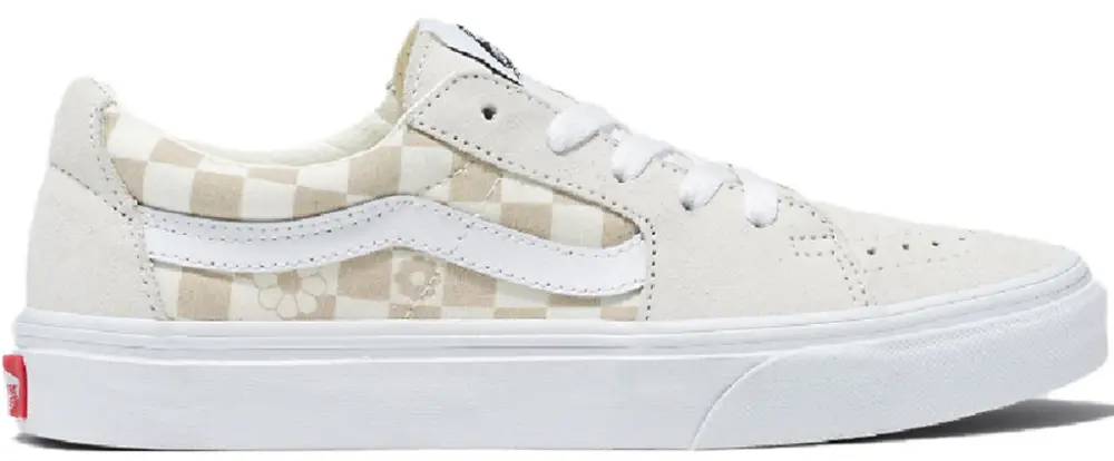 Giày Vans Sk8-Low Floral Check Shoes 'White' VN0009QRFS8