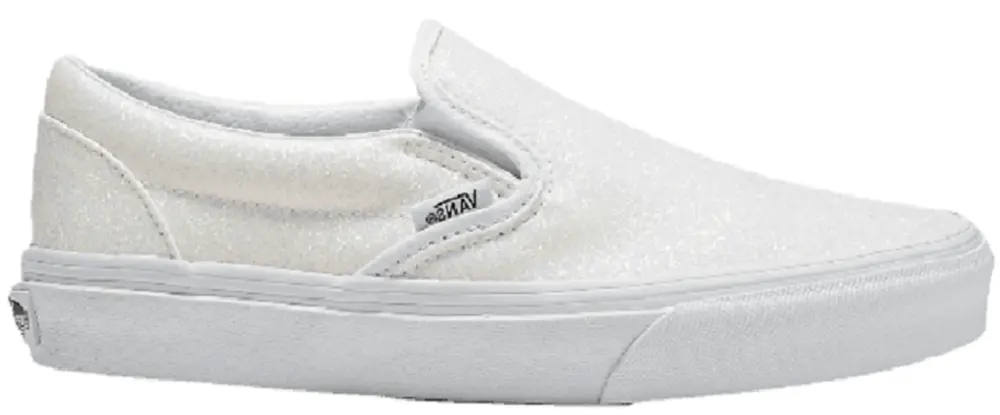 Giày Vans Classic Slip-on Glitter 'White' VN0003DVWHT