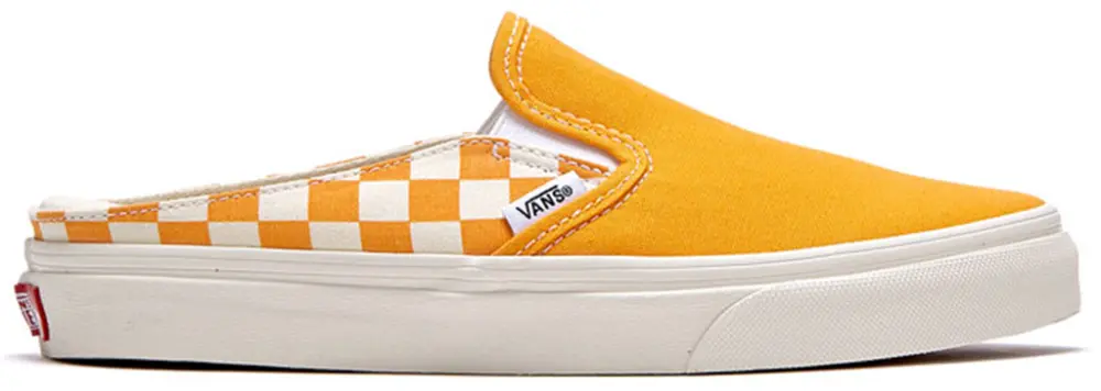 Giày Vans CheckerBoard Mule Slip-On Orange FLVNAS1U14