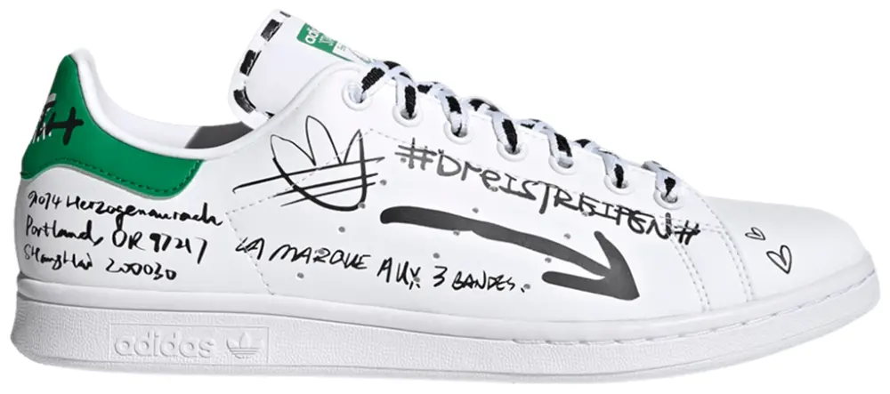 Giày Adidas Stan Smith 'Sharpie Pack Graffiti White Green' GV9800