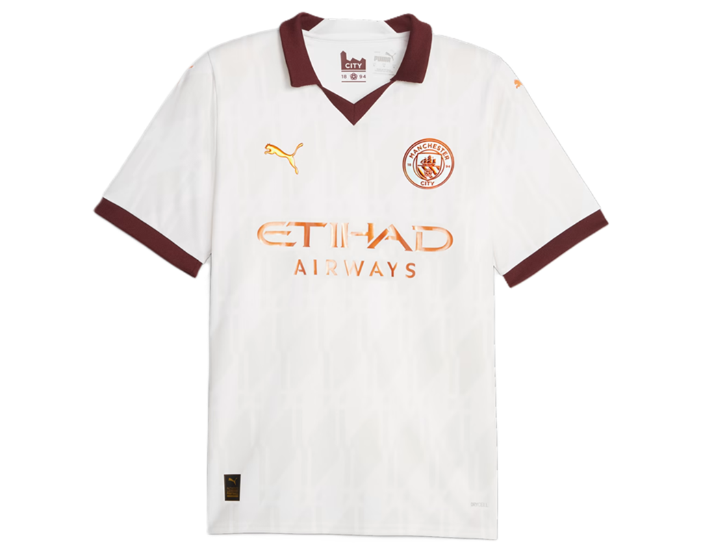 Áo Puma Manchester City 23/24 Away 'White Aubergine' Jersey 770449-02