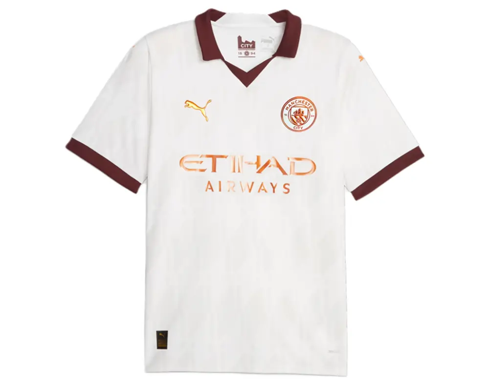 Áo Puma Manchester City 23/24 Away 'White Aubergine' Jersey 770449-02