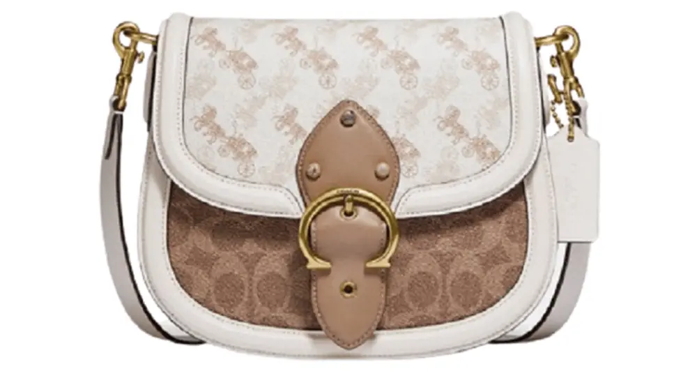 Túi Coach Beat Saddle Bag With Horse And Carriage Print C3841 B4SN5