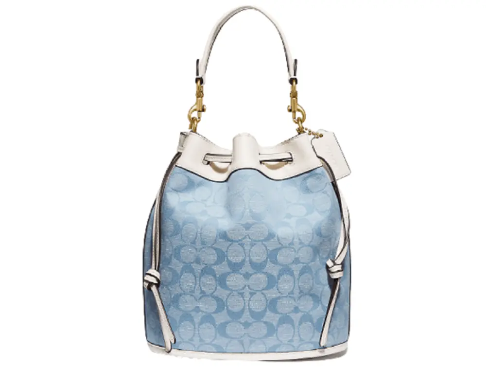 Túi Coach Field Bucket Bag In Signature Chambray C4693 B4SUX